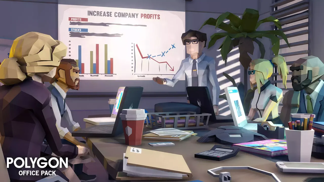POLYGON Office - Low Poly 3D Art by Synty