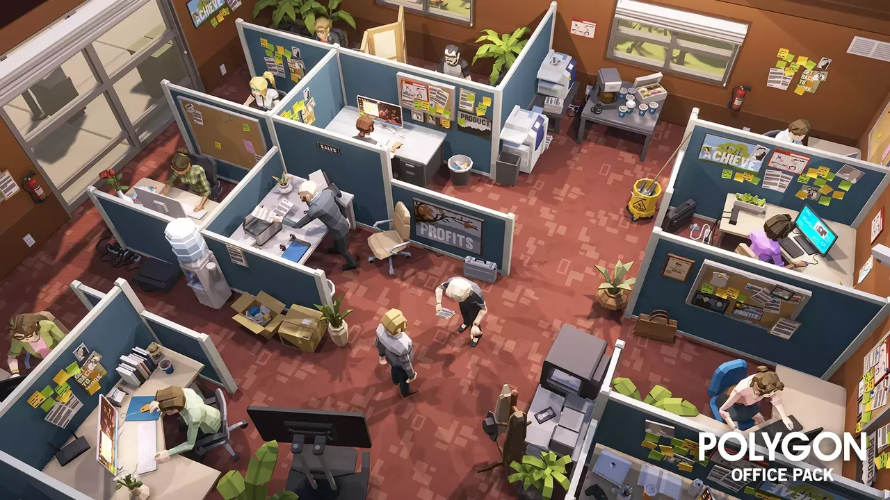 POLYGON Office - Low Poly 3D Art by Synty