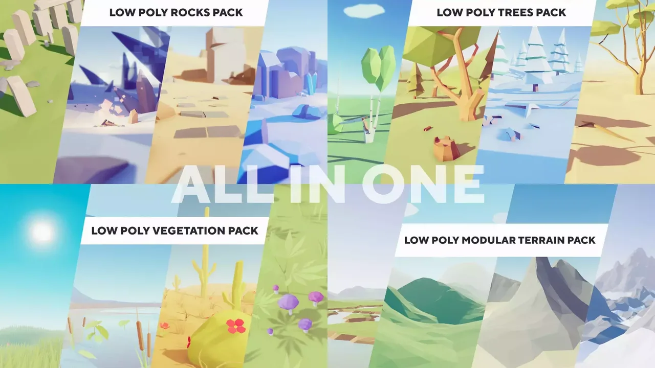 Low Poly Nature Bundle