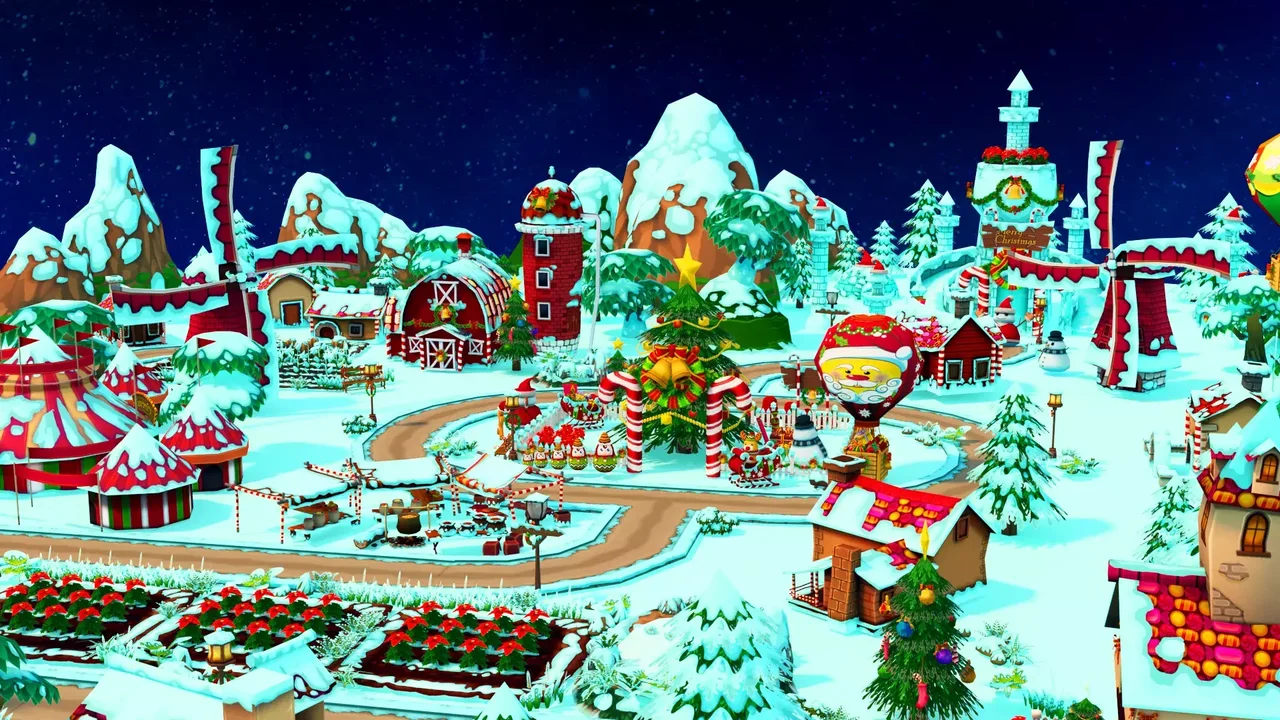 Christmas Cartoon Farm