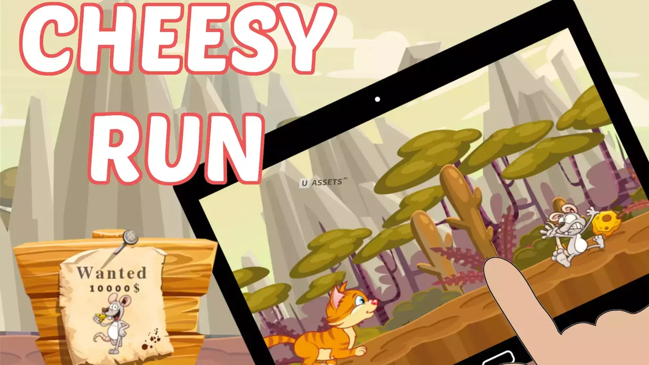 Cheesy Run - Cartoon Runner Game