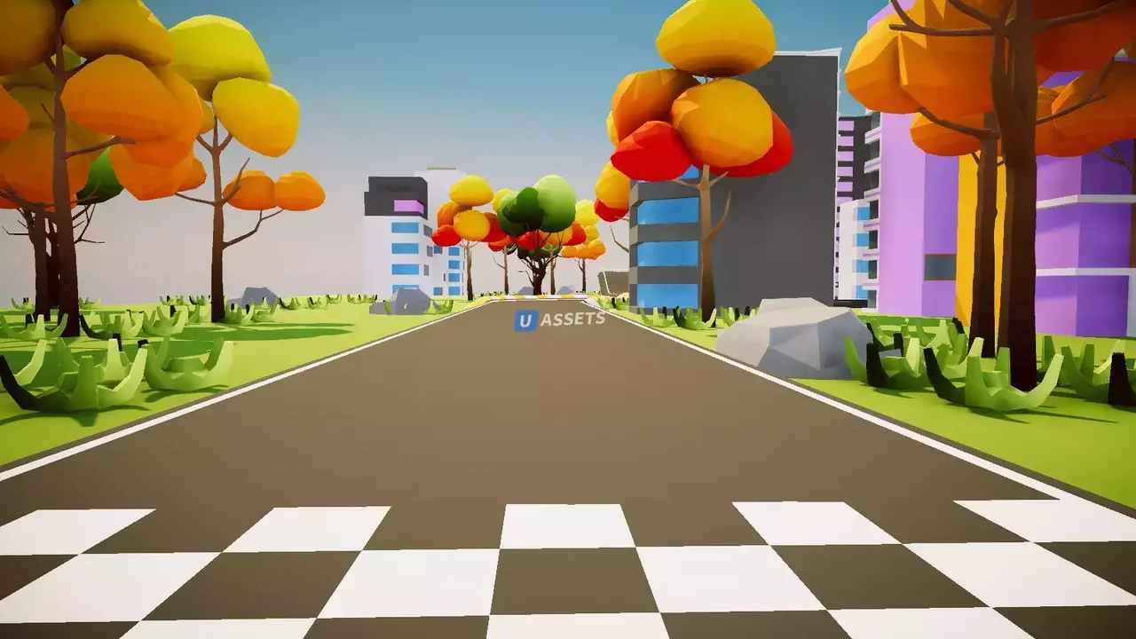 Low Poly Racing Environment