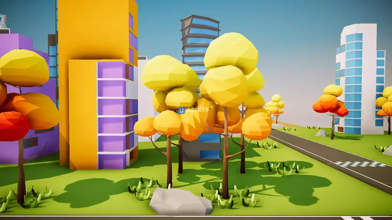 Low Poly Racing Environment