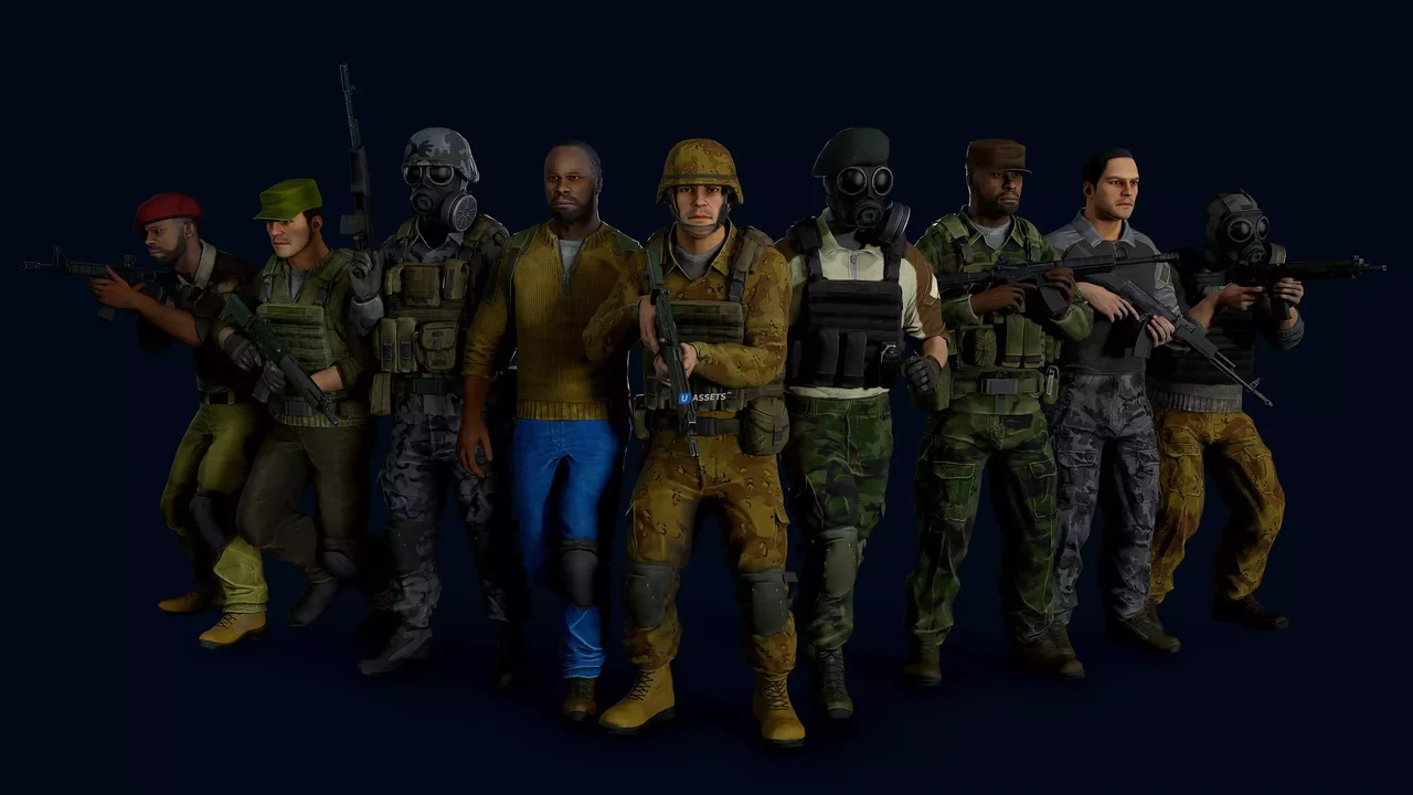 Modular military character