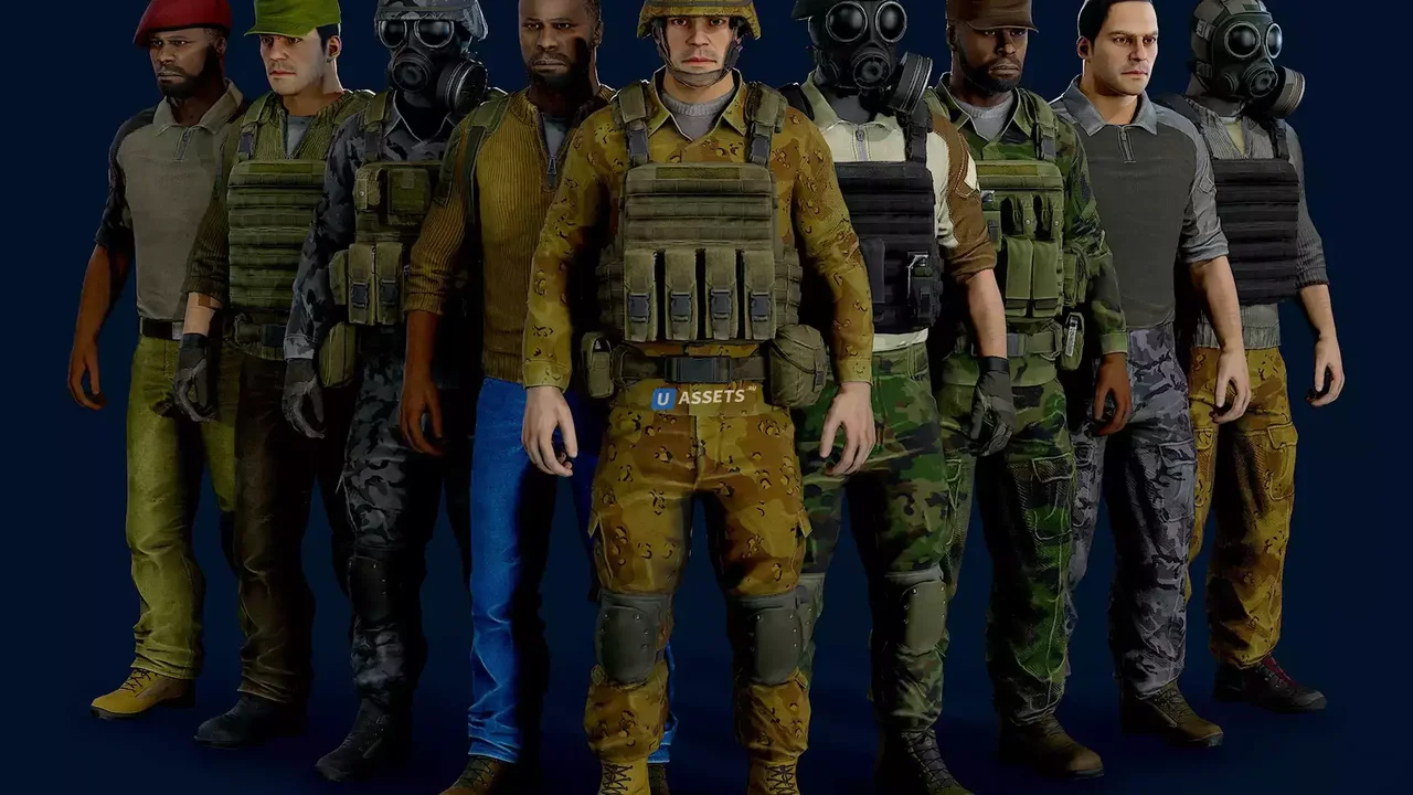 Modular military character