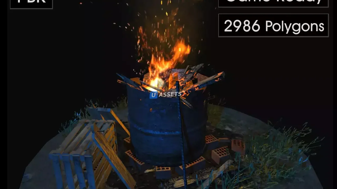 Realistic Bonfire Type # 4 Barrel