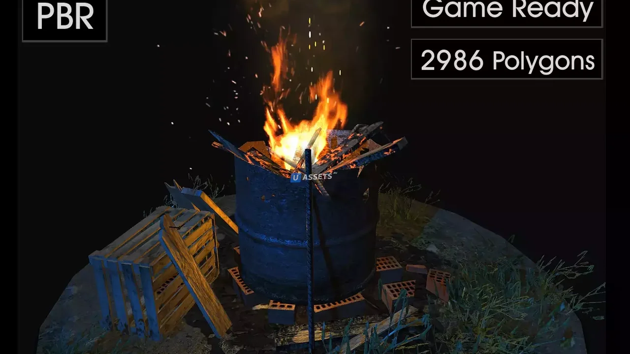 Realistic Bonfire Type # 4 Barrel