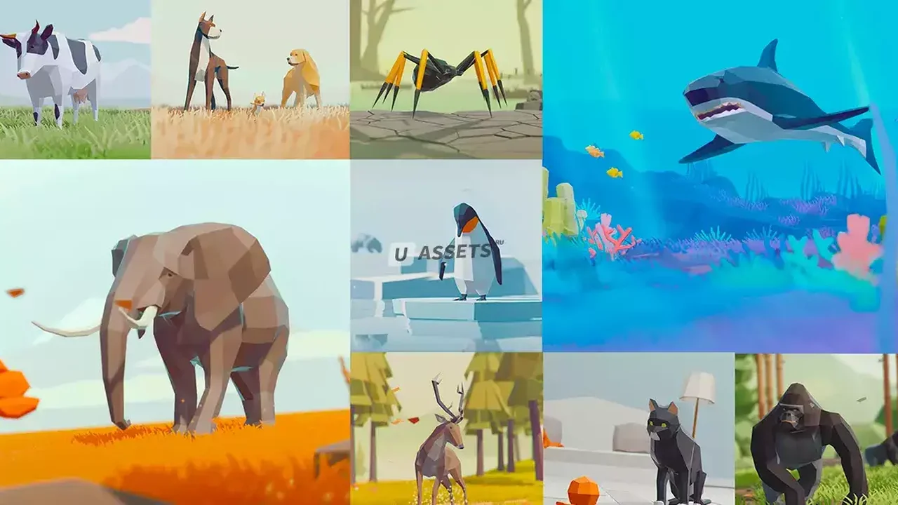 Low Poly Animated Animals