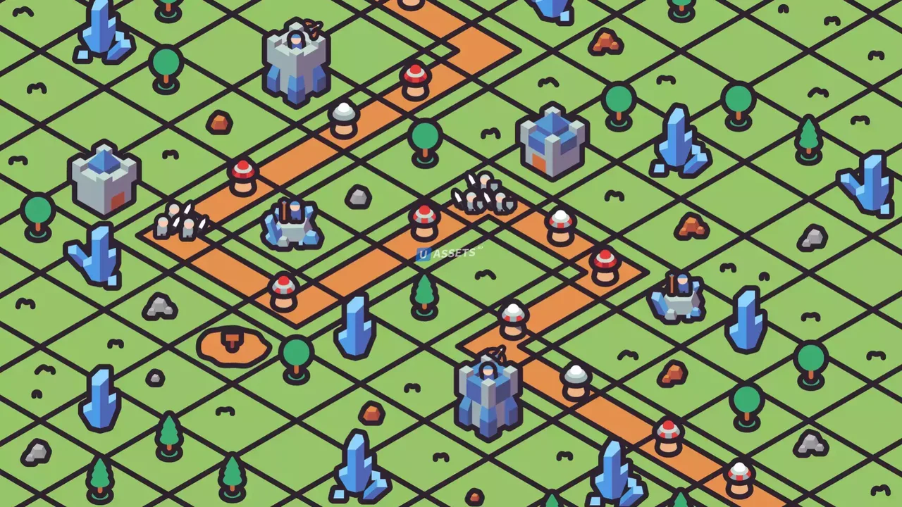 Isometric Tower defense pack