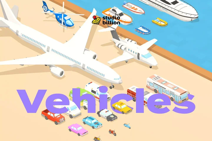 Low Poly: Vehicles