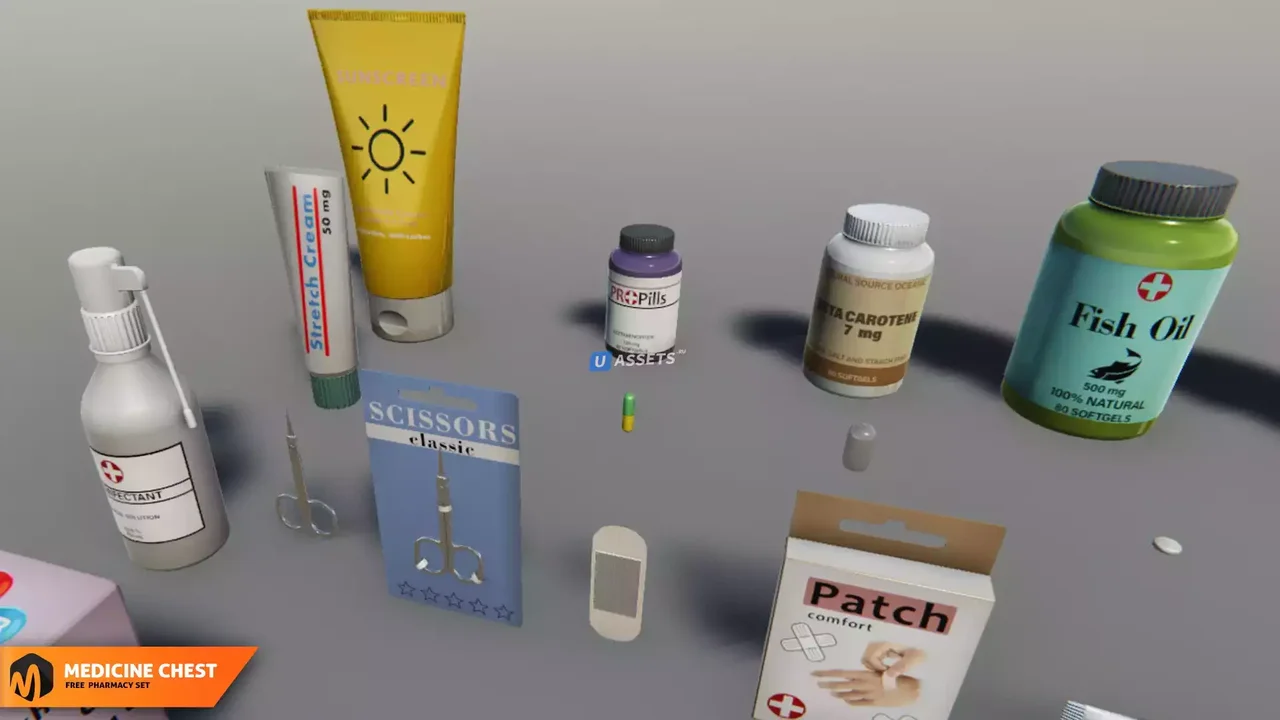 Medicine chest - pharmacy set