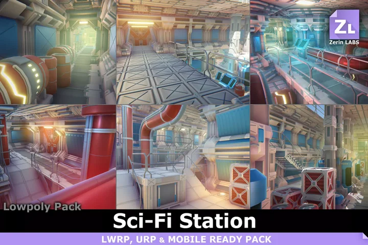 Lowpoly Pack : Modular Sci-Fi Station