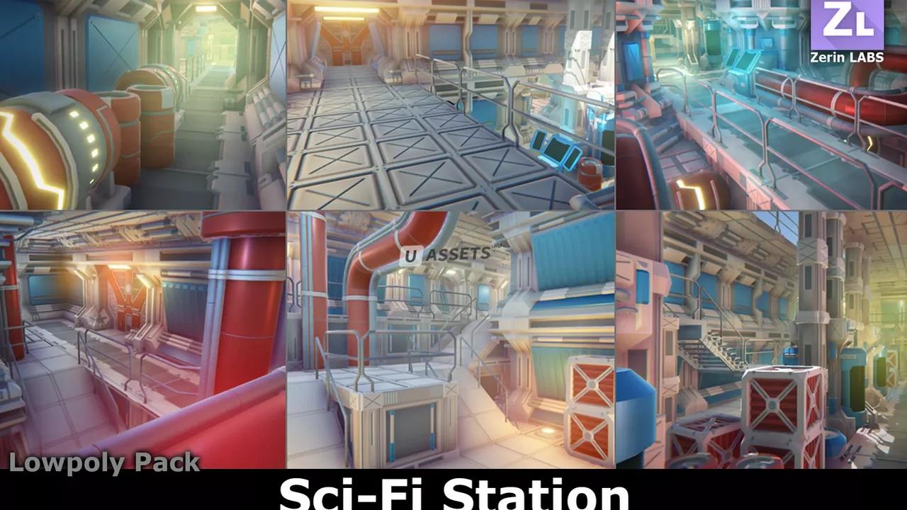 Lowpoly Pack : Modular Sci-Fi Station