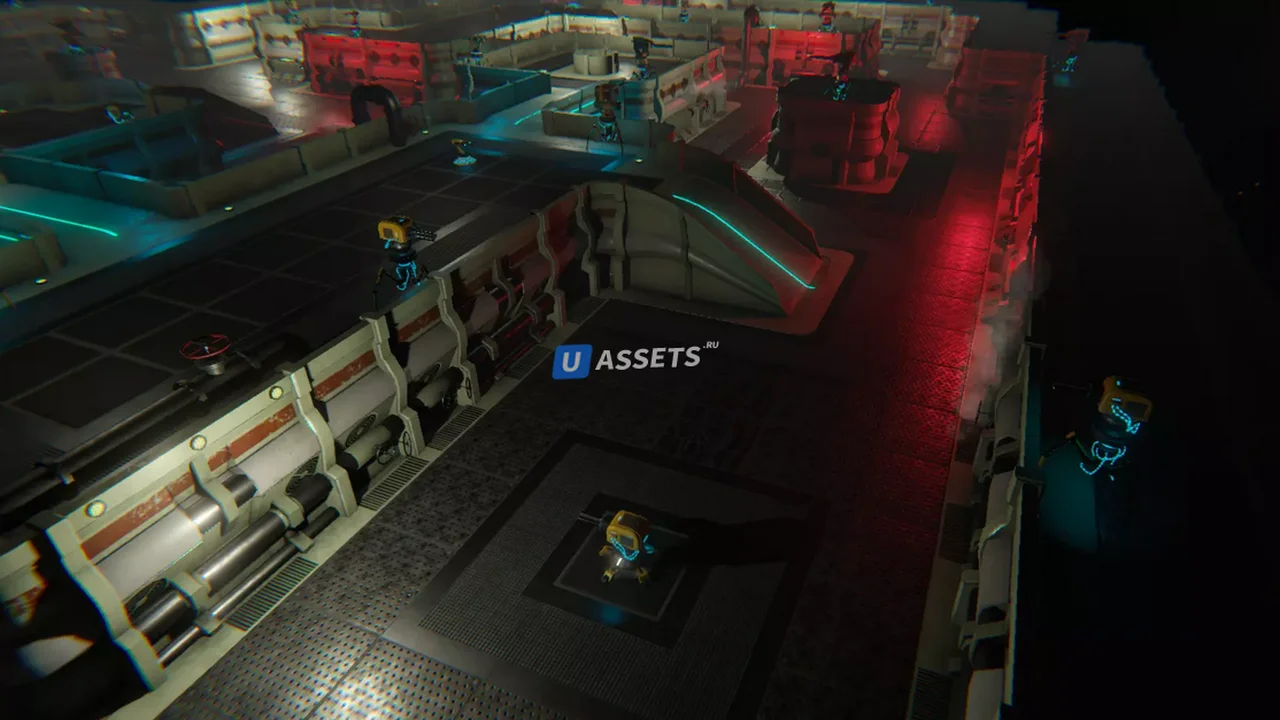 Top-Down Scifi modular Environment