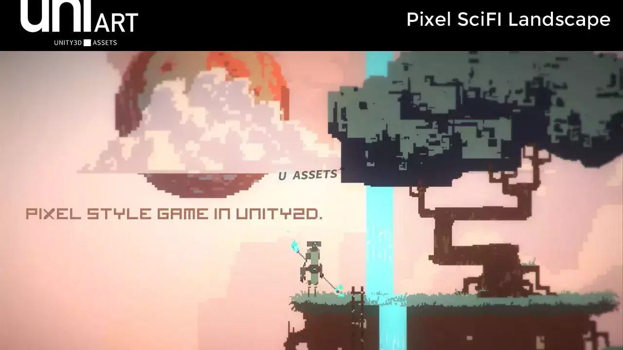UniArt Pixel SciFi Landscape