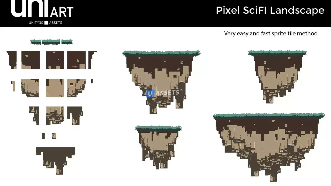 UniArt Pixel SciFi Landscape