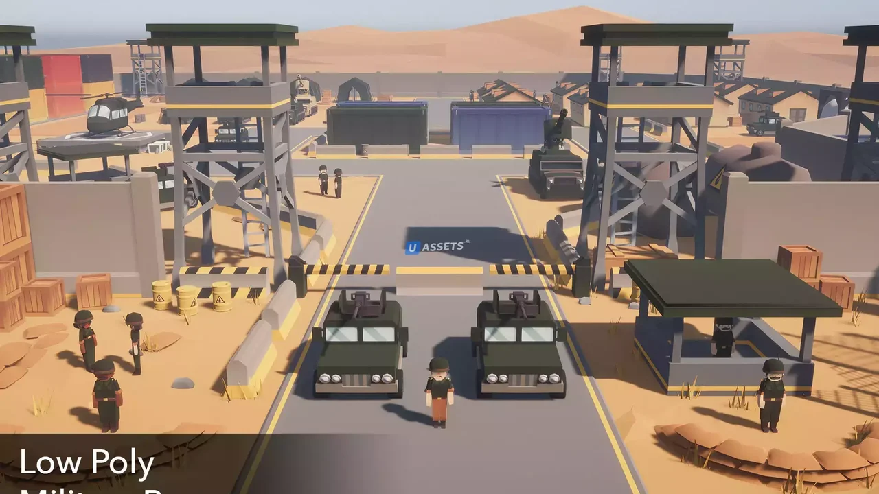 Low Poly Military Base