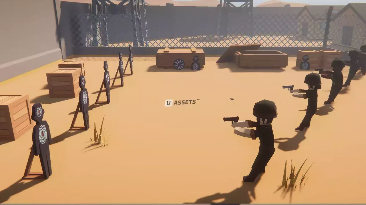 Low Poly Military Base