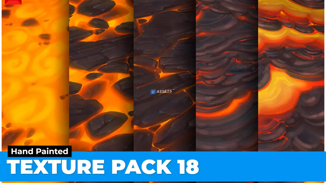 Lava Texture Pack 18 Hand Painted