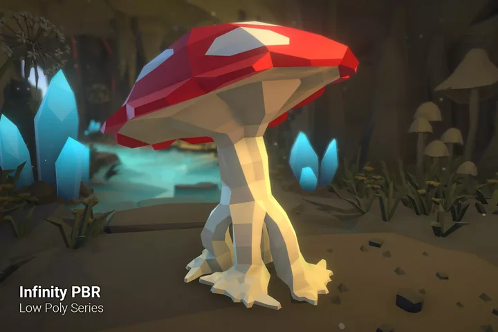 Low Poly Character - Mushroom Monster - Fantasy RPG