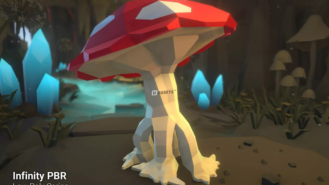 Low Poly Character - Mushroom Monster - Fantasy RPG