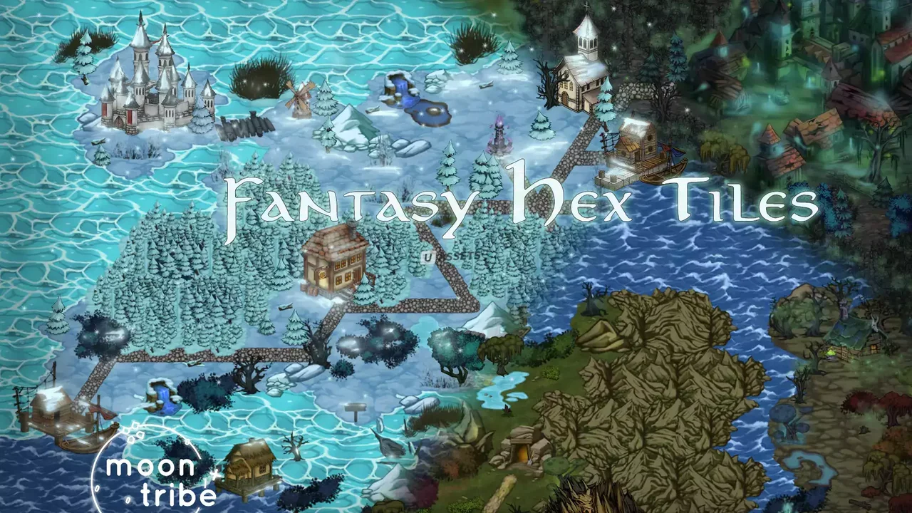 Fantasy Hex Tiles + Decorations