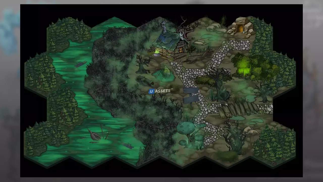 Fantasy Hex Tiles + Decorations