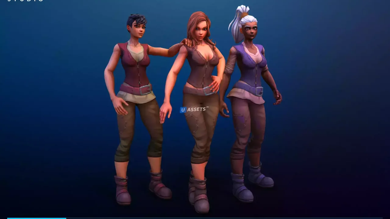 Modular Fantasy Stylized Human Female