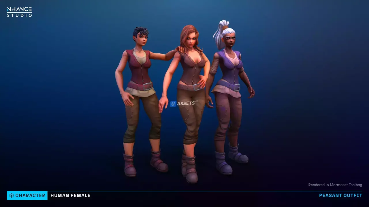 Modular Fantasy Stylized Human Female