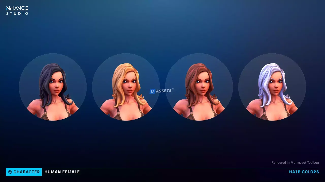 Modular Fantasy Stylized Human Female