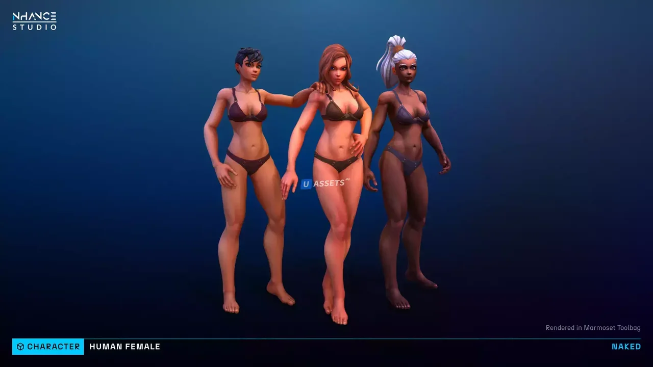 Modular Fantasy Stylized Human Female
