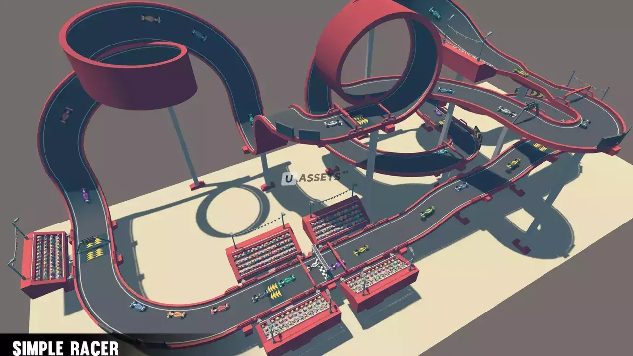 Simple Racer - Cartoon Assets