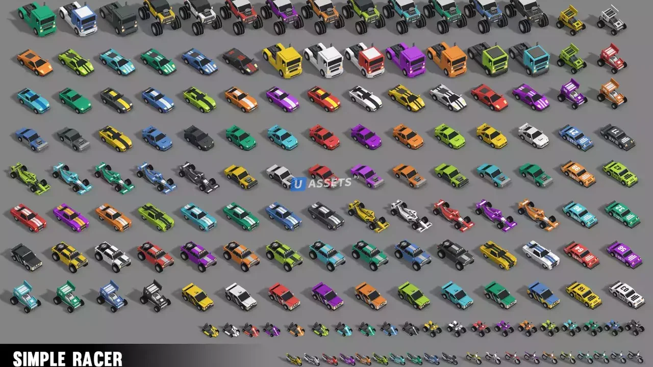 Simple Racer - Cartoon Assets