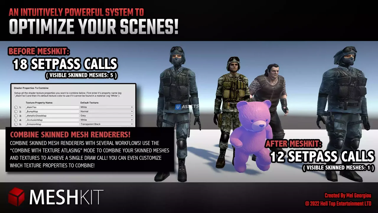 MeshKit - Mesh Decimation, Separation, Combining and Editing Tools