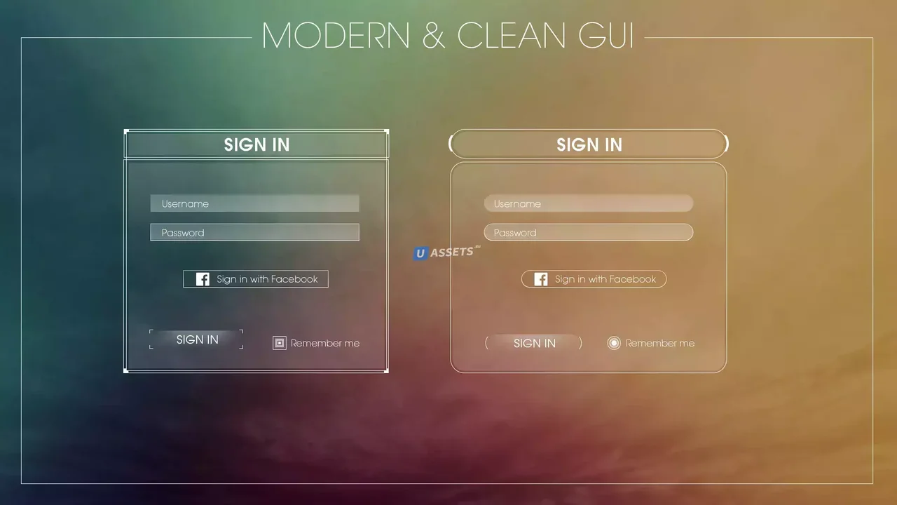 Modern & Clean GUI