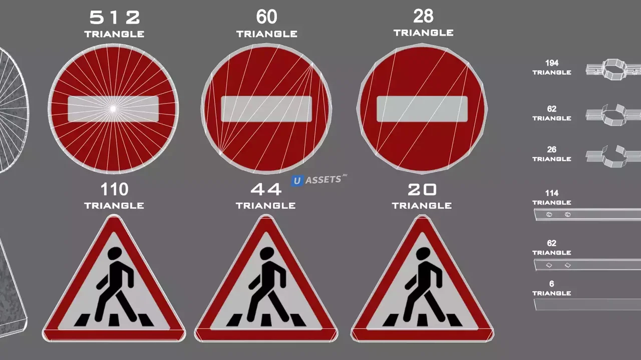 Road Signs Pack 1 (Russian)