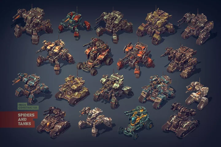 Mech Constructor: Spiders and Tanks