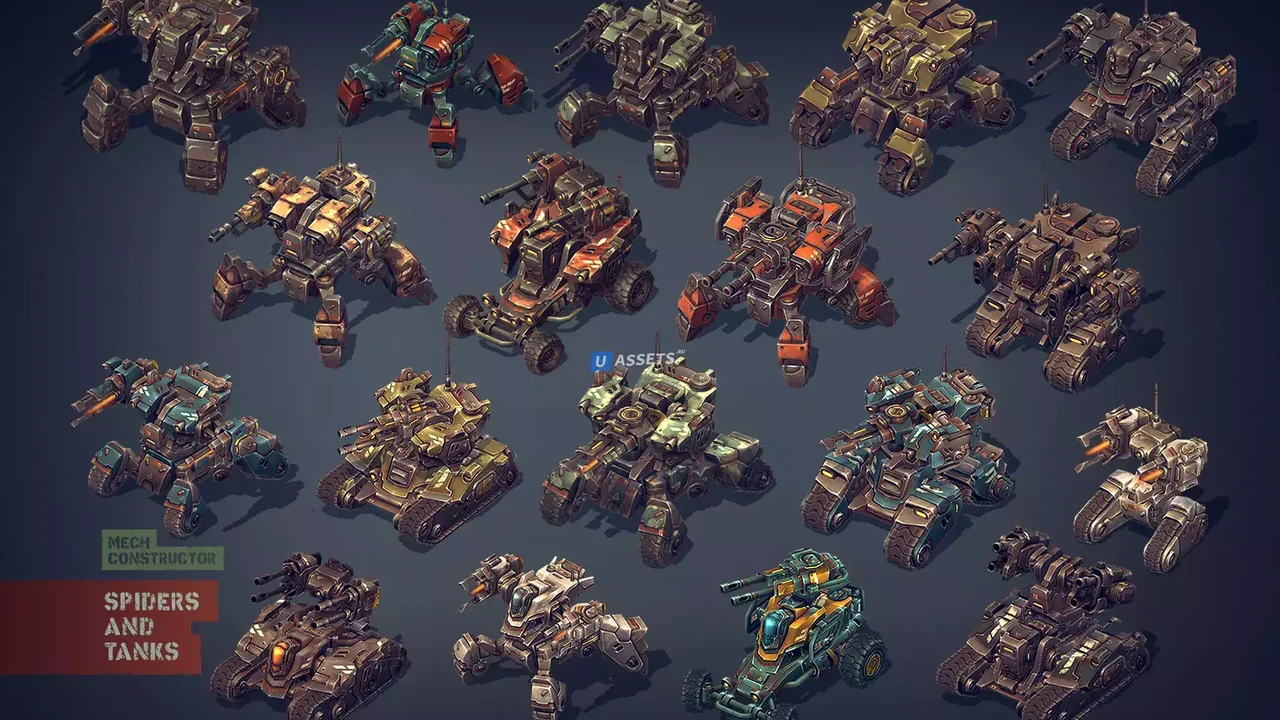 Mech Constructor: Spiders and Tanks