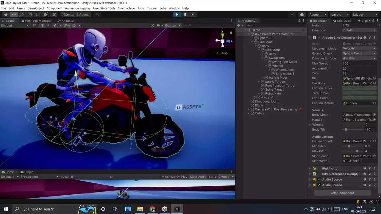 Arcade Bike Physics