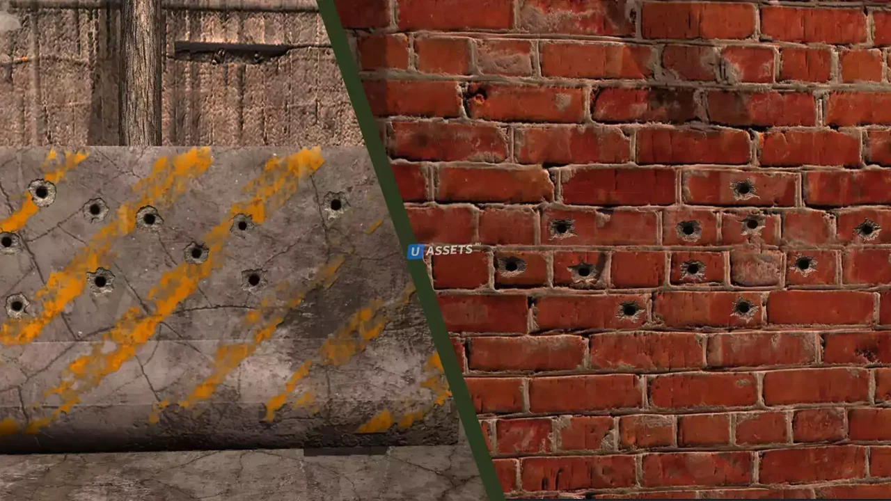 Bullet Impact VFX and Bullet Hole Decals With Sounds