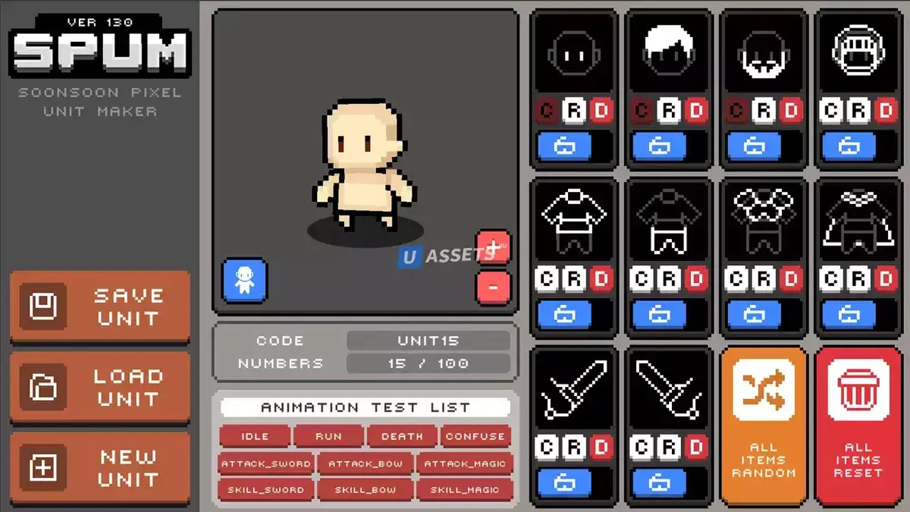 2D Pixel Unit Maker - SPUM