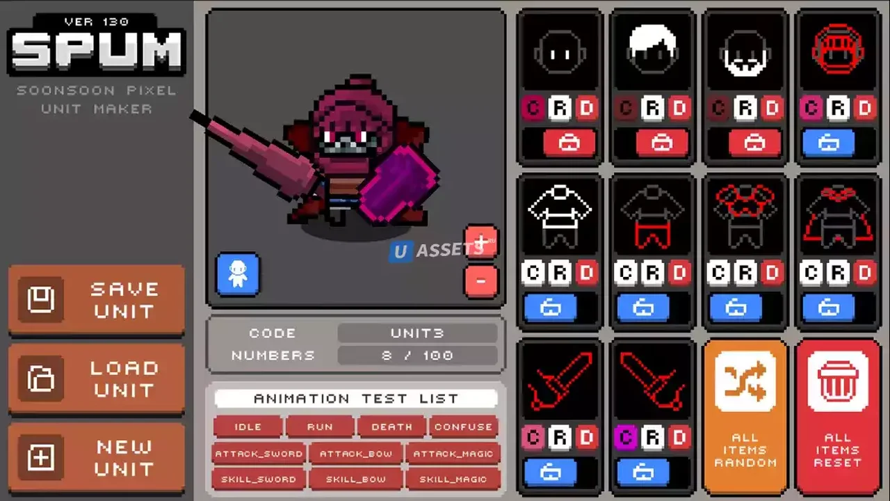 2D Pixel Unit Maker - SPUM
