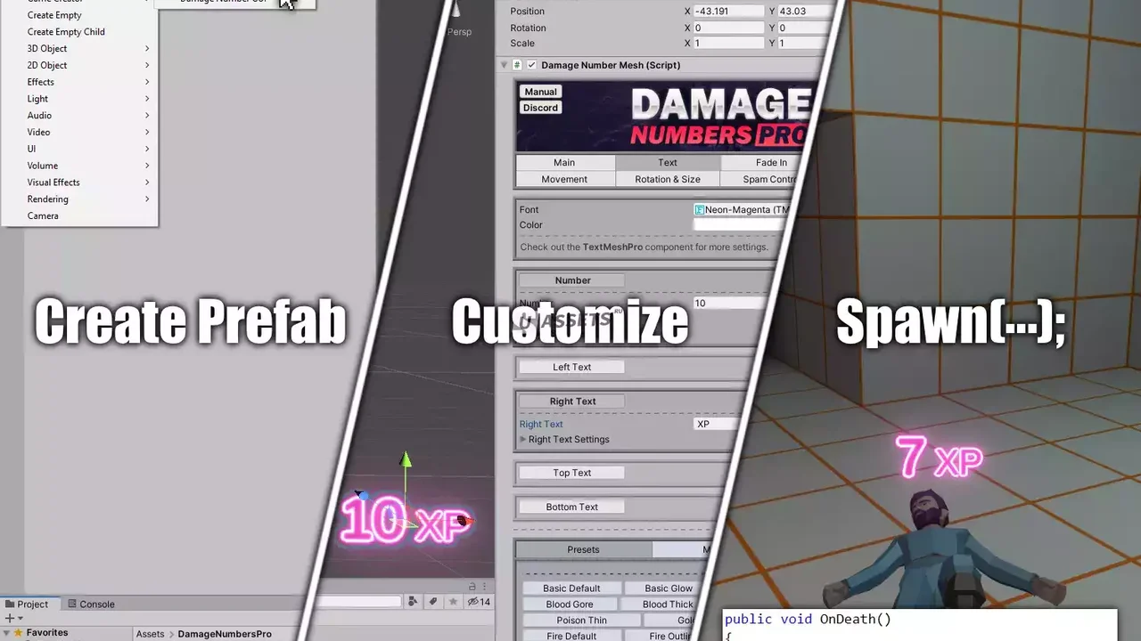Damage Numbers Pro