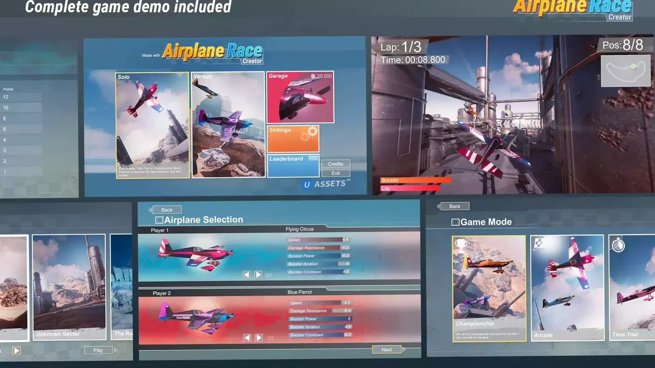 Airplane Race Creator
