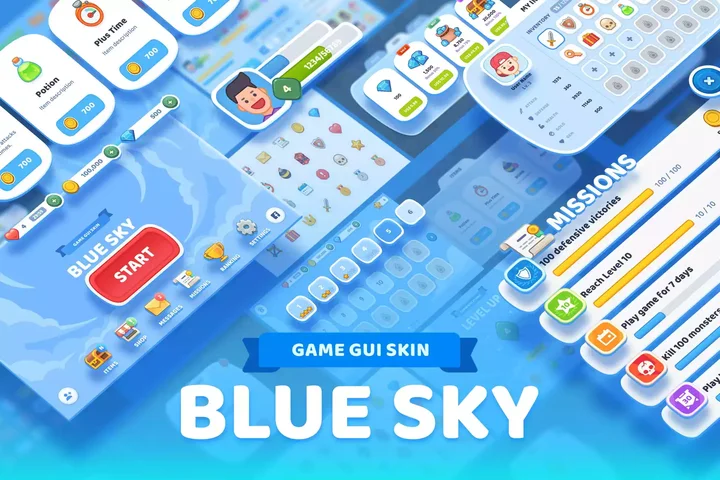 GUI Kit - BlueSky