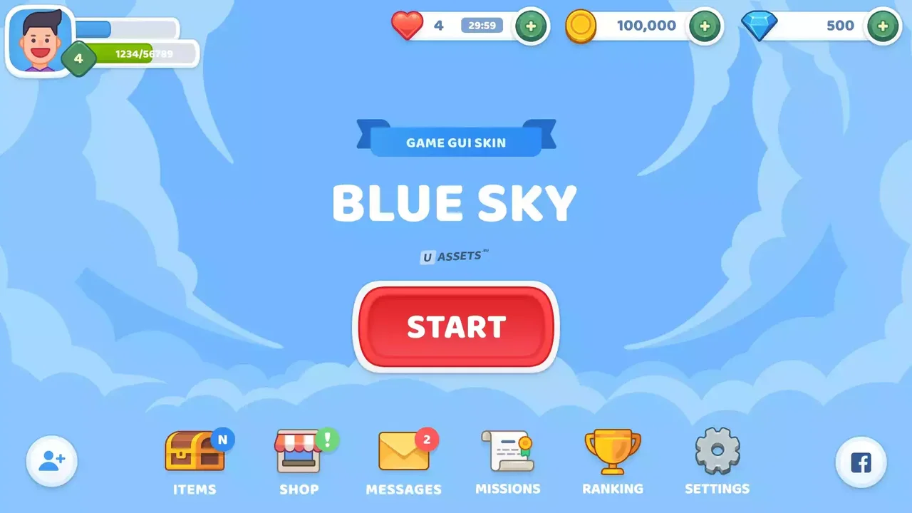GUI Kit - BlueSky