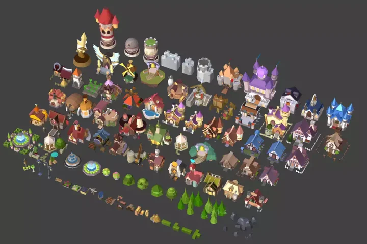Low poly Cartoon Kingdom