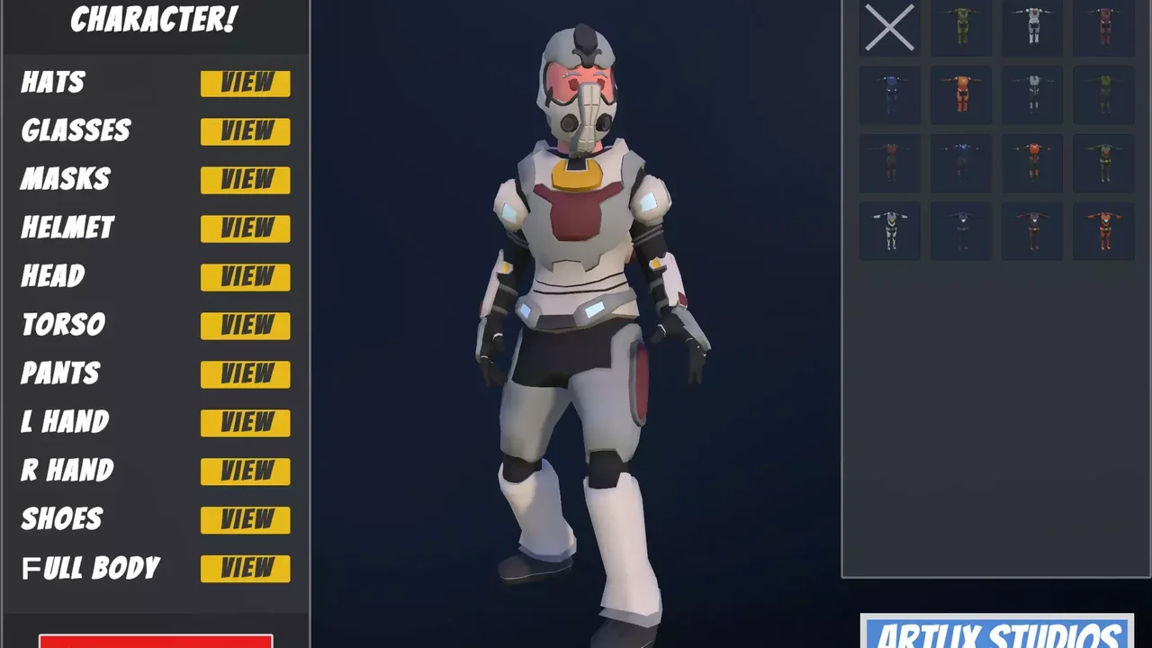 Customizable 3D Sci-Fi Characters Vol 1