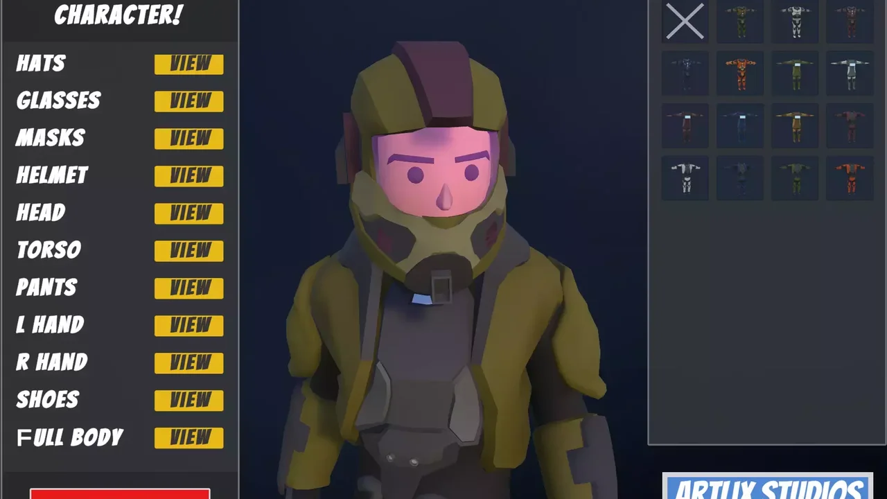 Customizable 3D Sci-Fi Characters Vol 1