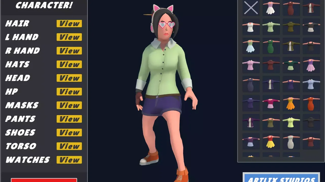Customizable 3D City Characters Vol 1